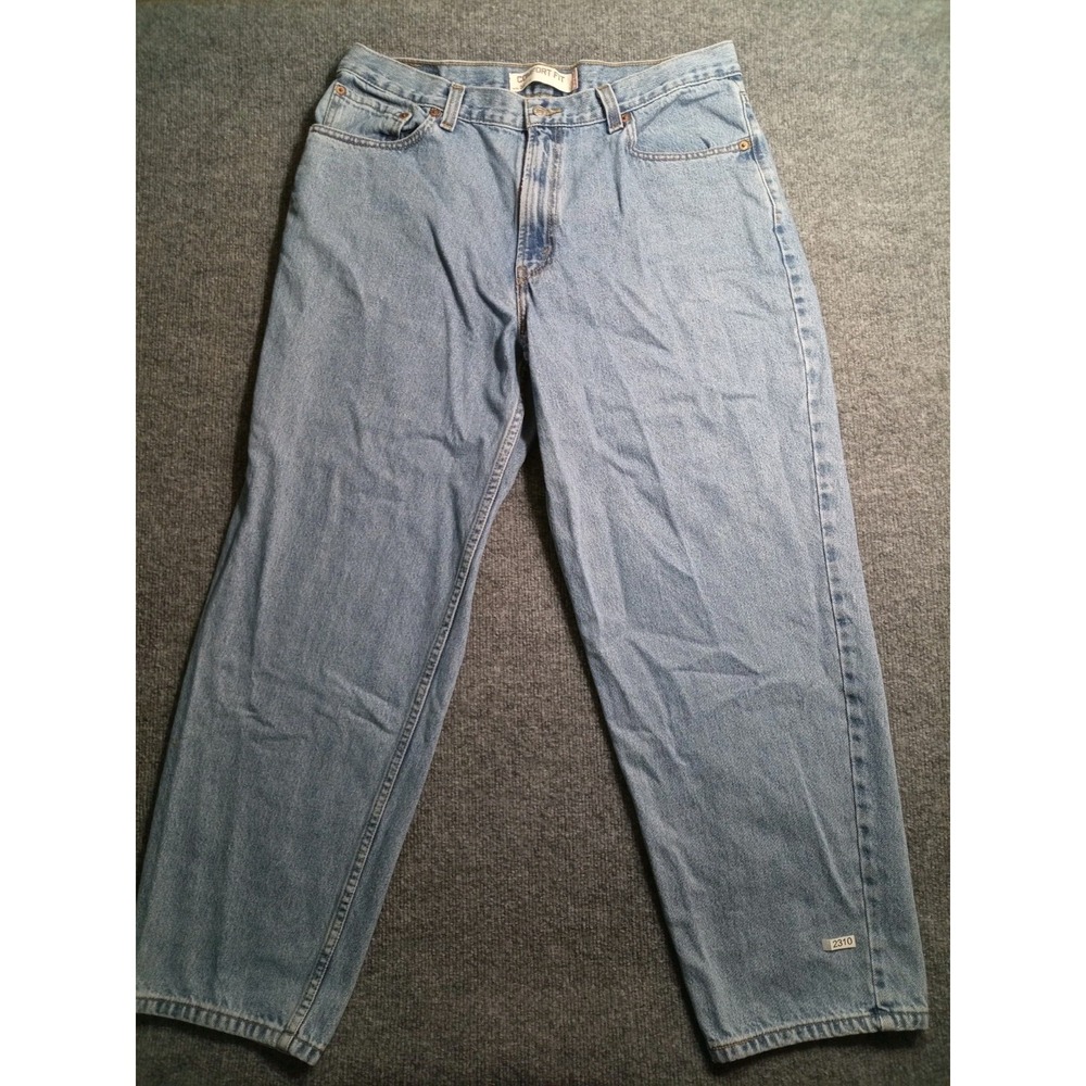 Levi's 560 Comfort Fit Jeans Men's Light Wash Relaxed Tapered Denim Made USA